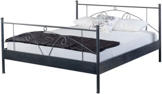 Bed Box Metall Bettrahmen Bettgestell Anna 1024 Größe 140x210 cm