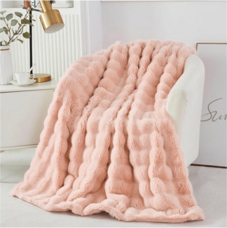 Überwurf Plüsch Flauschig Weiche Kunstfelldecke Sofaüberwurf für Winter, Jibenhome, Luxuriöse Fluffy Blanket Für Couch Und Bett
