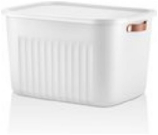 Luxury Bites Aufbewahrungsbox mit Deckel, 20L-15L -10L BPA-freie Kunststoff, nestbar und stapelbar (6 Farben, 9 Farbkombiationen, 3er Set)