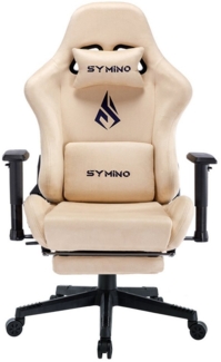 symino Gaming-Stuhl Premium Alcantara Stoff, ergonomischer, Serie MP