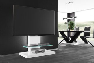 designimpex TV-Rack TV Schrank HN-444 Hochglanz TV Rack TV Möbel Fernsehtisch TV Ständer