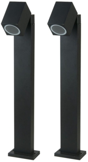 2er Set RGB LED Stehleuchte mit beweglicher Spot VT-7614