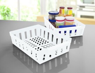 Ruco Aufbewahrungssystem, Kunststoff, (Set, 4-tlg), für den Kühlschrank, Kunststoff, Maße(HxBxT): 8 x 23 x 34 cm