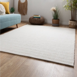 Handweb Teppich Kos, Farbe: Natur Hell, Größe: 120x170 cm