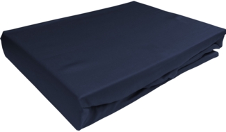 TENCEL™ Lyocell Spannbettlaken dunkelblau 90x200cm Höhe 21-30cm