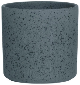 Hakbijl Glass Blumentopf Keramiktöpfe, Farbe: Schwarz, Motiv: Gesprenkelt