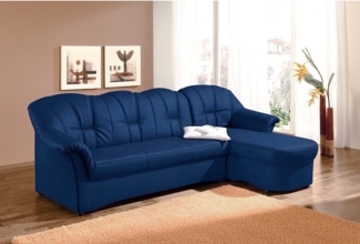 DOMO collection Ecksofa Papenburg, zeitlose Rückensteppung, elegante Formensprache, L-Form, in großer Farbvielfalt, wahlweise mit Bettfunktion