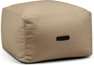 Sitzsack ‘Softbox‘, Bezugstoff - Teddy, 100% Polyester, Camel, 40x70x70 cm.