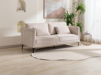 Vente-unique - Sofa 3-Sitzer - Stoff - Beige - TORMELDA