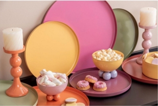 Present Time Tablett Tablett Dekotablett Tray Servir Red Ochre (30cm)