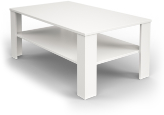 Vicco Couchtisch Weiß 100 x 60 cm