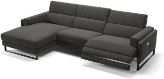 Sofanella Ecksofa MILO Eckcouch Wohnlandschaft Stoffsofa in Dunkelgrau