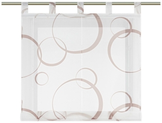 Joyswahl Raffrollo, mit Schlaufen, mit buntes Blasenmuster für Fenster Voile Schlaufenrollo Wohnzimmer