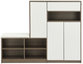 Ulife Schuhkommode Multifunktionales Schuhaufbewahrungsbank mit gepolstertem Sitz (1 St), B140/T35/H110cm