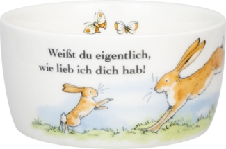 KÖNITZ Müslischale Weißt du eigentlich, wie lieb ich dich hab? 380 ml aus Porzellan