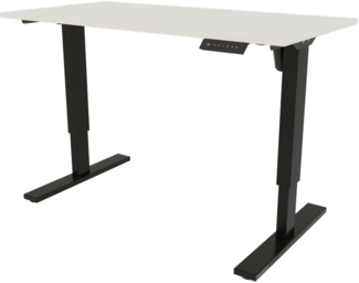 Bisley E-StarterTech elektrisch höhenverstellbarer Schreibtisch 160x80 cm in weiß - Elektrischer Tisch höhenverstellbar mit Memory-Funktion, EST251608-333-005