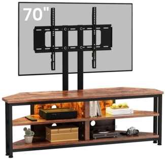 Dripex Lowboard TV Eckschrank Eckkommode Schrank mit LED Beleuchtung