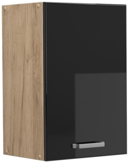 Hängeschrank R-Line Schwarz Hochglanz 40 cm Vicco