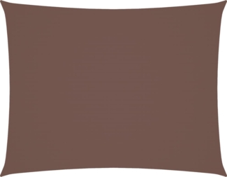 vidaXL Sonnensegel Oxford-Gewebe Rechteckig 3x6 m Braun 135818