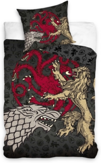Game of Thrones Bettwäsche GOT214001 160x200 cm + 70x80 cm