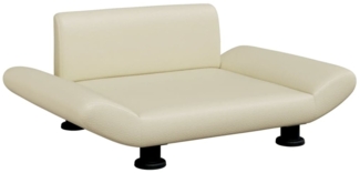 vidaXL Hundebett Creme 70x45x28 cm Kunstleder