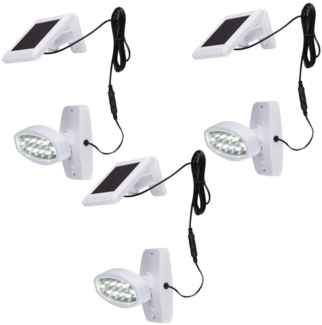 3er Set LED Wandleuchten mit Bewegungsmelder