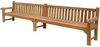 Parkbank Piceno XXL Teak Massivholz extra stark - Breite: 400 cm