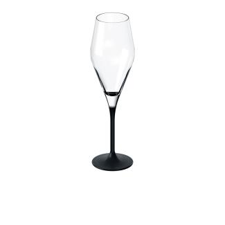 Villeroy & Boch Manufacture Rock Champagnerkelch, Set 4tlg. Kristallglas klar 1137988131 / ! Vorteilset mit 2 * diesem Artikel und 4 EKM Living Trinkhalme aus Edelstahl !