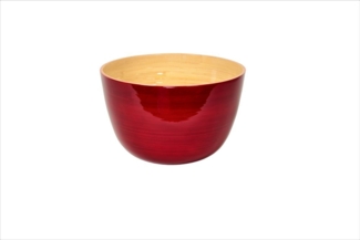 albert L. Bambus Schüssel 26x16 cm rot