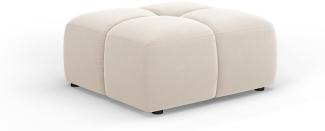 Micadoni Hocker Serena Small Samtstoff, Hellbeige