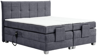 inter Boxspringbett Boxspringbett BERN 180x200 cm mit Motor, Elektrische Kopf- u. Fußteilverstellung
