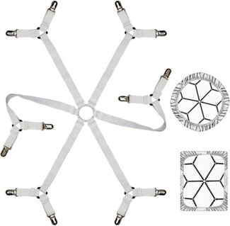 FELIXLEO Spannbettlaken Bettlakenspanner Elastische Verstellbare Bettlaken Verschlüsse, (1 Stück)