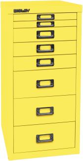 Bisley MultiDrawer™, 29er Serie, DIN A4, 8 Schubladen, Farbe zinkgelb