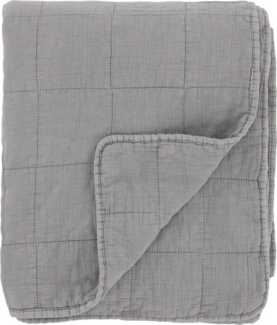 Chic Antique Tagesdecke Chic Antique - Decke Quilt Tagesdecke Kuscheldecke 180x130cm Grau