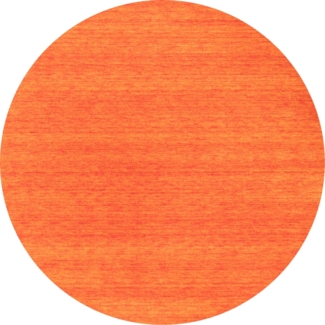 Morgenland Gabbeh Teppich - Softy - Uni - rund - 150x150 - Orange