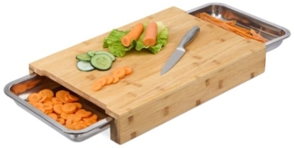 Schneidebrett Bambus 2 Auffangschalen 10049888
