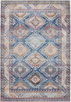 Interiyou Teppich Gent, Rechteckig, Höhe: 5 mm, Vintage Kurzflor für Wohnzimmer, Schlafzimmer, waschbar, pflegeleicht