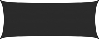 vidaXL Sonnensegel 160 g/m² Schwarz 2x5 m HDPE 311726