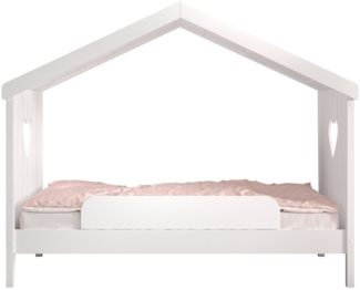 Hausbett Kamila 2 213x99x172 Kinderbett Einzelbett Massivholz+MDF Weiß