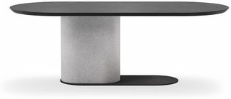 Casa Padrino Luxus Esstisch Schwarz / Grau 240 cm - Luxus Esszimmer Möbel