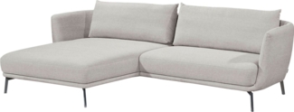 SCHÖNER WOHNEN-Kollektion Ecksofa Pearl, zeitlos und elegant, 5 Jahre Hersteller-Garantie, bequem, L-Form, Maße (B/H/T): 270/71/160 cm, Füße Metall