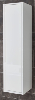 Badezimmer Hochschrank Glide in weiß Hochglanz 30x119 cm