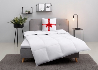 my home Daunenbettdecke Cavanelle, Bettdecke in 135x200 cm & 155x220 cm, Füllung: 80% Daunen & 20% Federn, Bezug: 100% Baumwolle, Bettdecken, Sommer, Winter, Decke, Made in Germany, Downpass