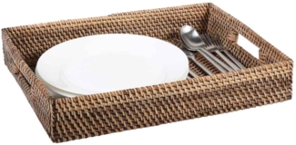 Rattan Tablett Lisa rechteckig XL