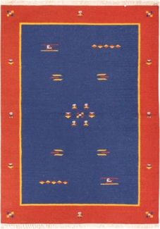 Morgenland Kelim Teppich - Trendy - 200x140 cm - mehrfarbig