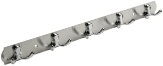 Hettich Garderobenleiste 5 Haken 48,5 x 3,8 x 3,3 cm silber