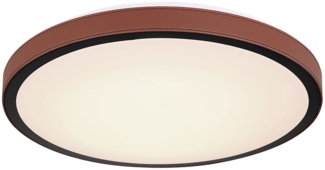 LED Deckenleuchte, CCT, Aluminium, Schwarz, D 42 cm