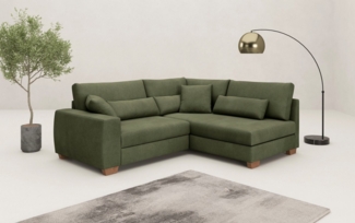 Mr. Couch Ecksofa Helena L-Form, Mit Federkern, wahlweise mit Bettfunktion und Taschenfederkern
