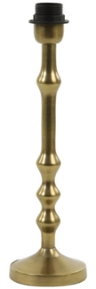 Light & Living Tischleuchte SEMUT, H 34 cm, Bronzefarben, Metall, ohne Leuchtmittel, Lampenfuß ohne Lampenschirm