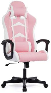 Intimate WM Heart Gaming-Stuhl Verstellbarer Ergonomischer Schreibtischstuhl mit hoher Rückenlehne, Höhenverstellbar Bürostuhl mit Kopfkissen, Lendenkissen